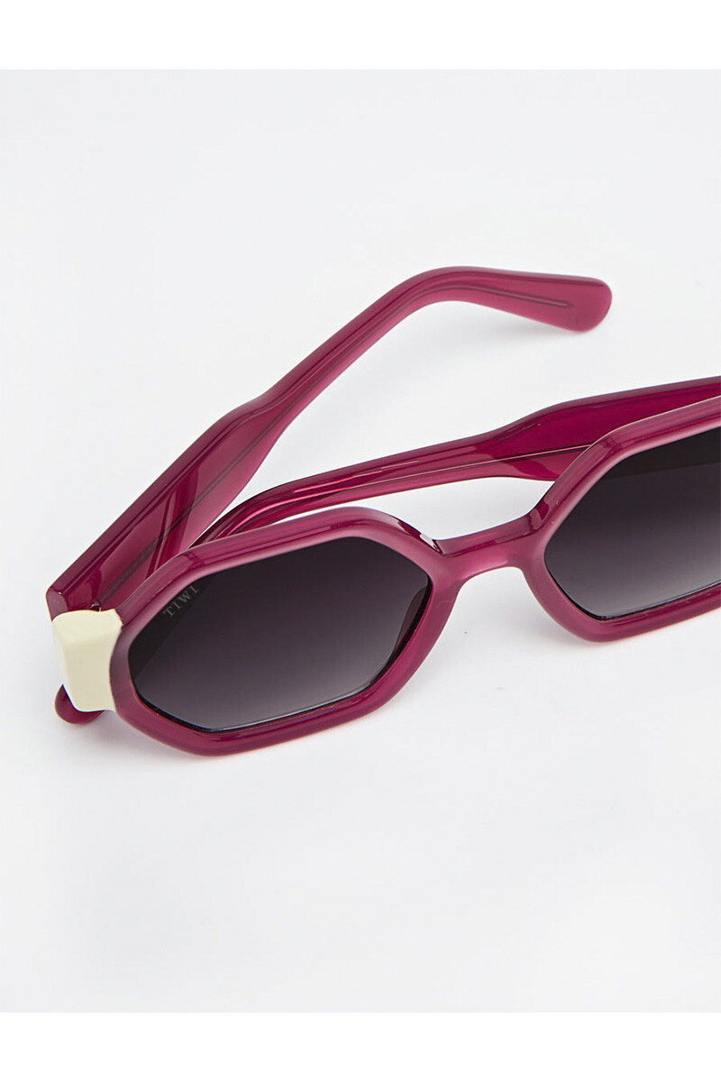 Lentes Tiwi Valette Shiny Bicolor Cherry/beige With Burgundy Grad