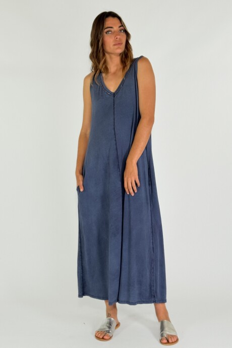 VESTIDO LAZARO Azul