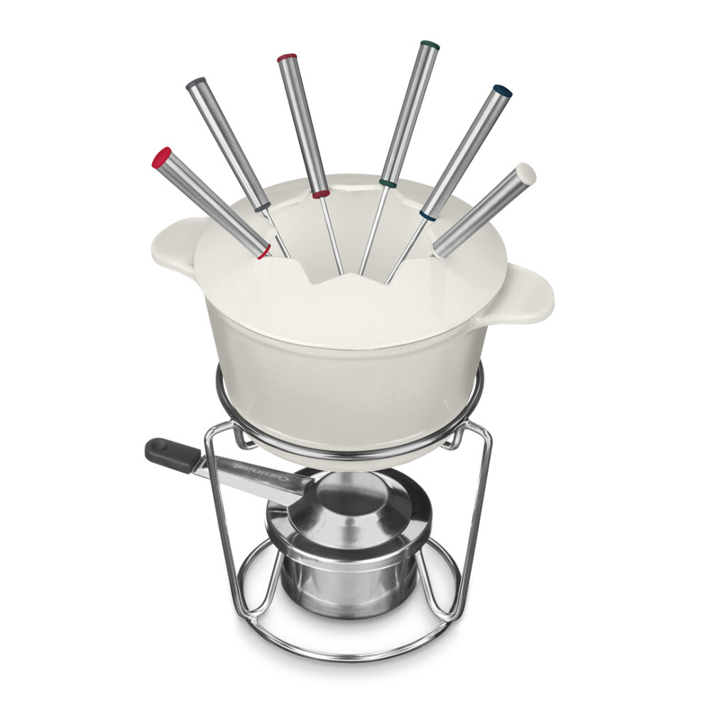 Cuisinart® JUEGO DE FONDUE DE HIERRO FUNDIDO BLANCO N/A