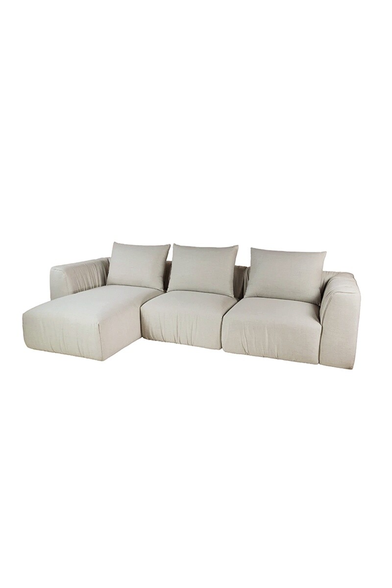 CORSO SOFA CORSO CHAISE IZQUIERDO 296X105X80CM TELA BEIGE