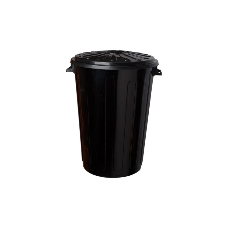 PAPELERA TACHO DE BASURA 68 LITROS NEGRO NEGRO