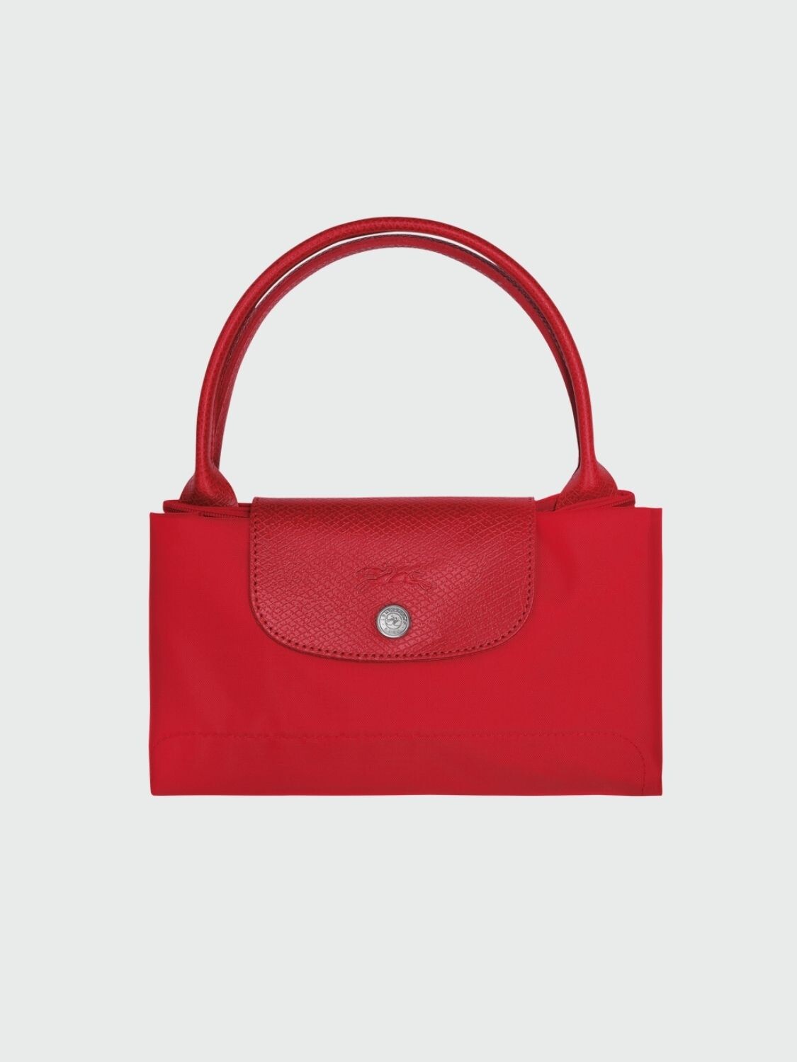 Le Pliage Green M Handbag Rojo