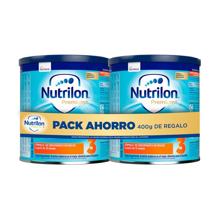 NUTRILON PREMIUM+3 PVO.LATA 800GR+800GR única