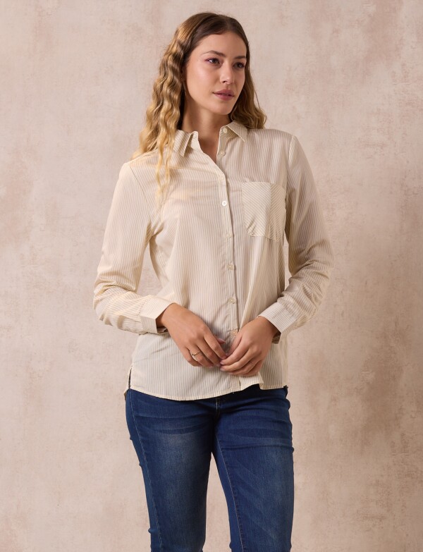 Camisa Lineas MULTI/AMARILLO
