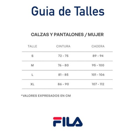 Calza para Mujer Fila Letter Azul Marino Calza para Mujer Fila Letter Azul Marino