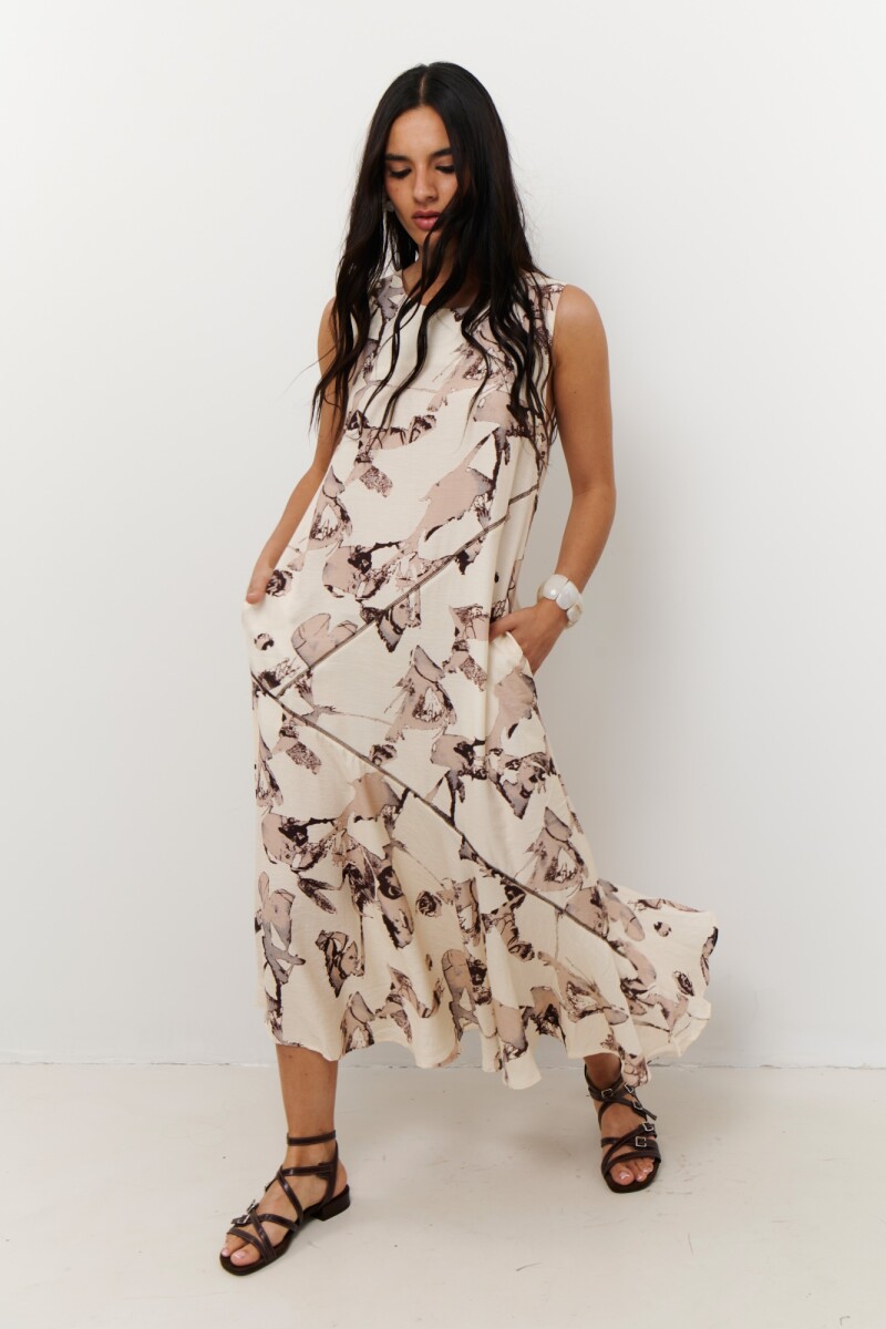 VESTIDO PRINT NATURAL