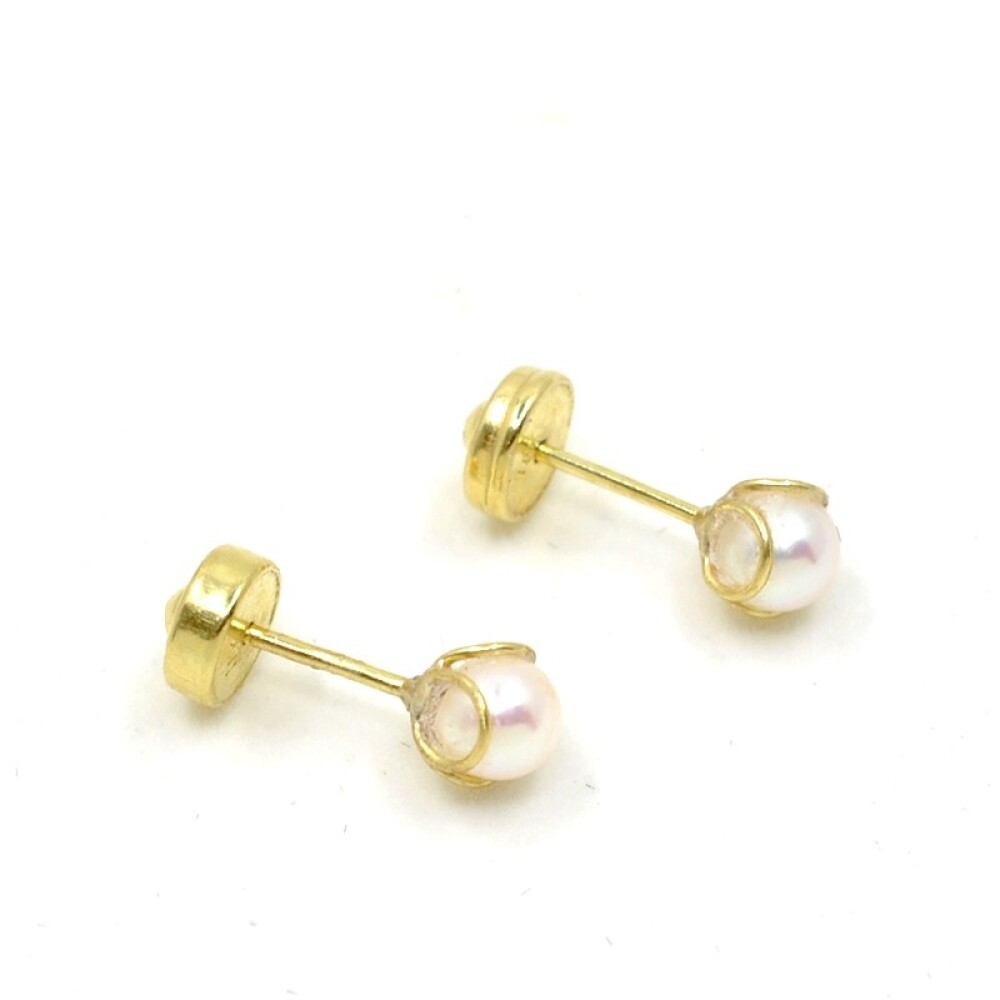 Abridores en Oro 18 K Y Perlas Con Engarce 3 Aritos Abridores en Oro 18 K Y Perlas Con Engarce 3 Aritos