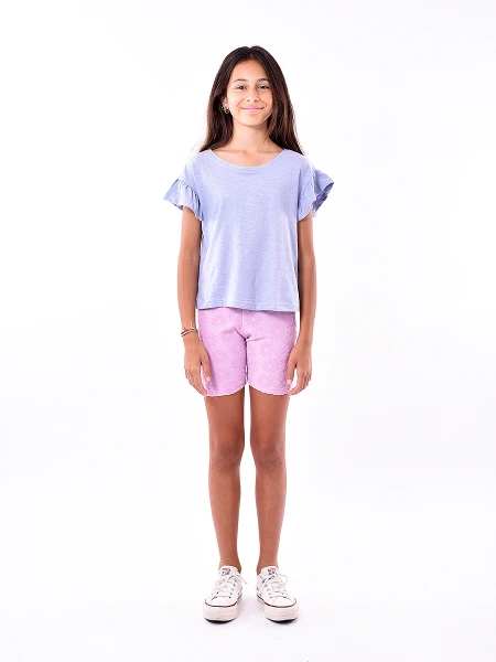 REMERA INÉS KIDS AZUL CLARO