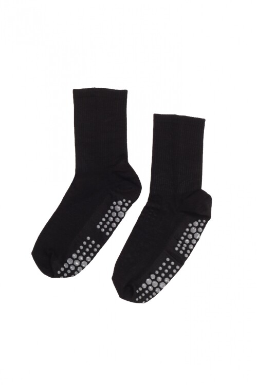 Medias largas con antideslizante Negro