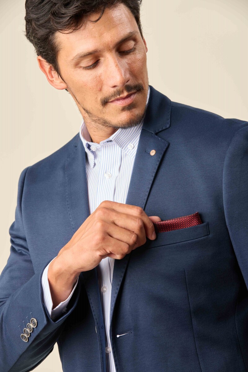 Pañuelo Bolsillo - Bordeaux Cuadrado 