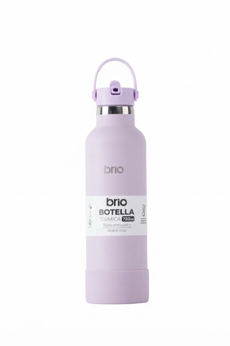 Botella En Acero Inoxidable brio 750ml Con Sorbito Y Manija Lavanda