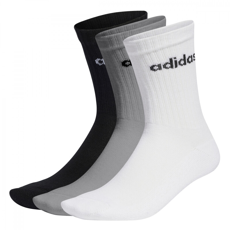 Medias Training ADIDAS C LIN CREW 3P de Unisex - IC1302 Gris Medio-blanco