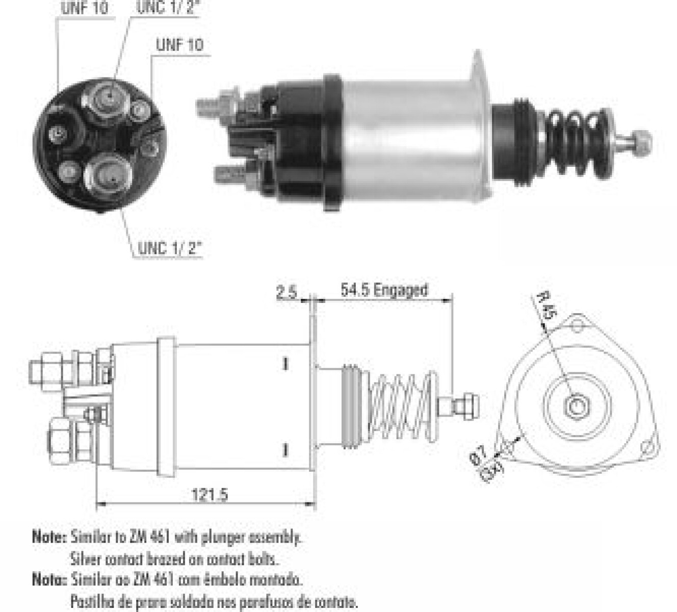 AUTOMATICO DE ARRANQUE - CUMMINS EMBOLO 42MT 24V ZM 