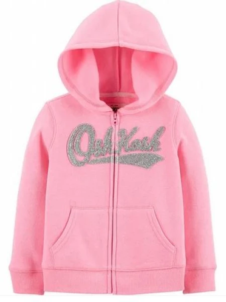 CAMPERA OSHKOSH LOGO BRILLOS ROSA FLUOR