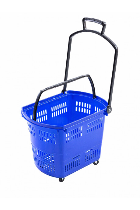 Carro Cesto Supermercado Azul Carro Cesto Supermercado Azul