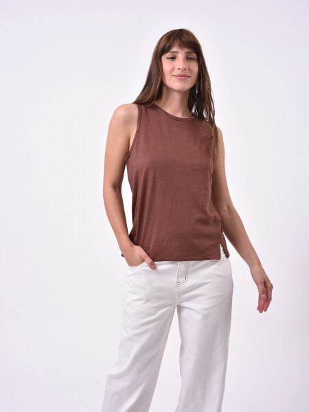 MUSCULOSA RIO MARRON OSCURO
