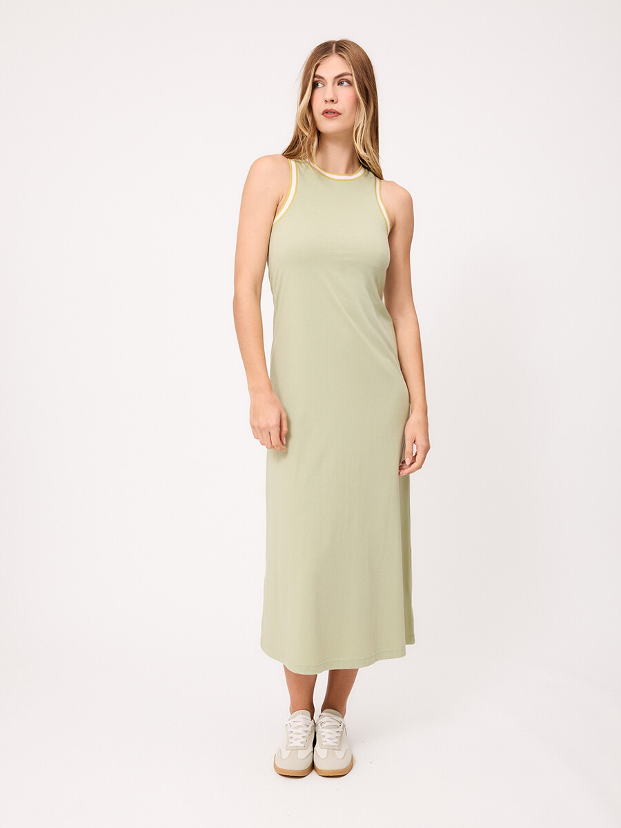 VESTIDO LARGO SOLINA POLANCO - Verde 