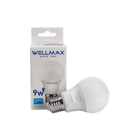 LAMPARA LED 9W (EQUIVALE 75W) A60-E27 FRIA WELLMAX ++ N/a