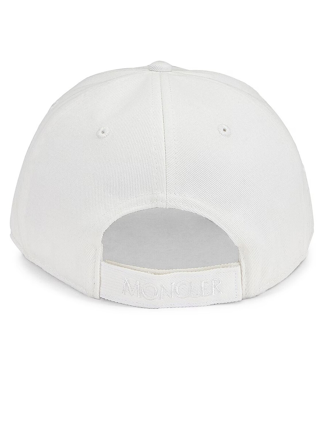 Moncler -Gorro con visera de algodón Blanco