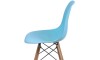 Silla Eames DKR - Base En Madera Turquesa
