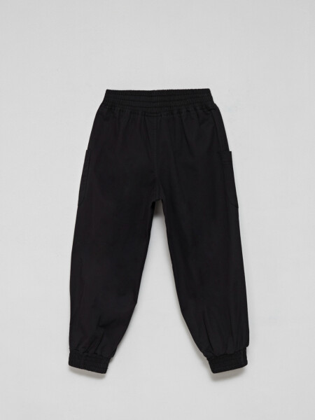 Pantalón cargo de twill Negro