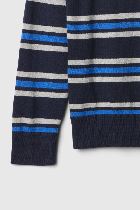 Buzo Intarsia Niño Tapestry Navy