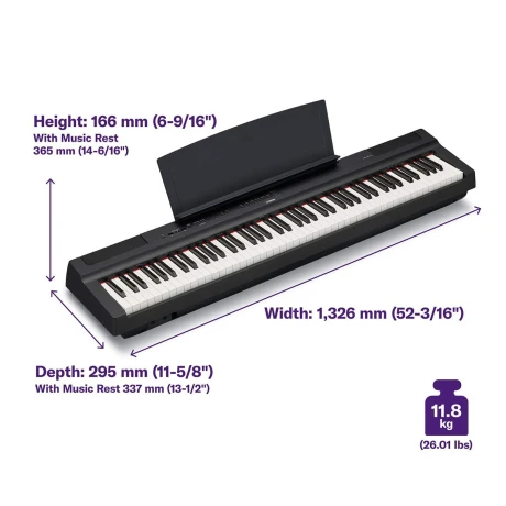 PIANO DIGITAL YAMAHA P125AB PIANO DIGITAL YAMAHA P125AB