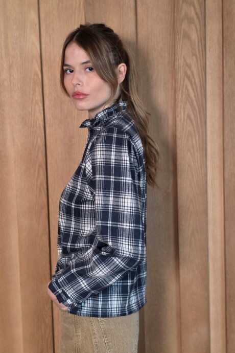 Camisa Mili Escocés Azul