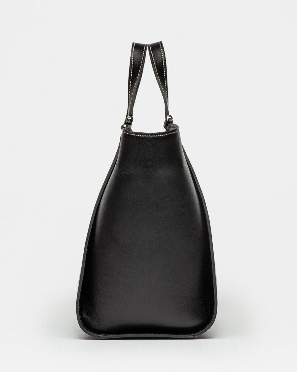 Cartera de mano Tess en cuero vaquita Negro