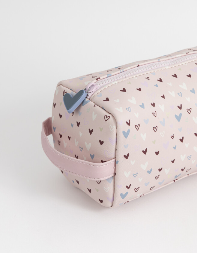 Porta Cosméticos Portacosméticos Estampado - Rosa Viejo