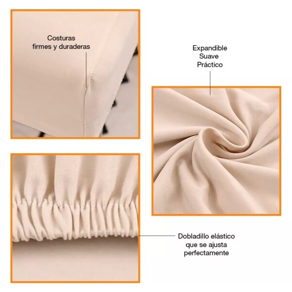 Funda Cubre Sillas Universal Comedor Elastizada Lavable X6 Color Variante Rojooscuro