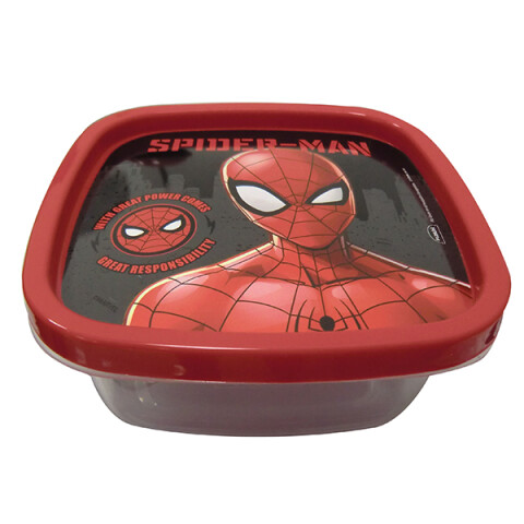 Pote tupper Spiderman y Avengers con tapa de 580 ml U