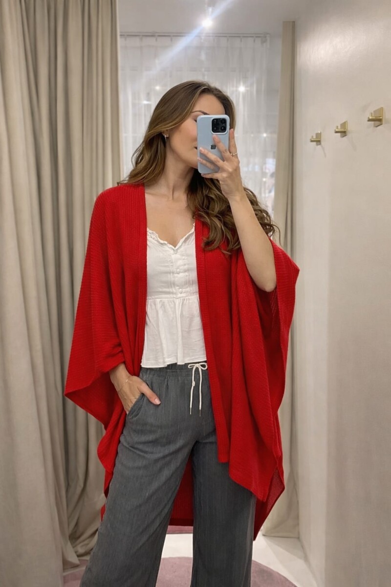 Ruana Laia Rojo