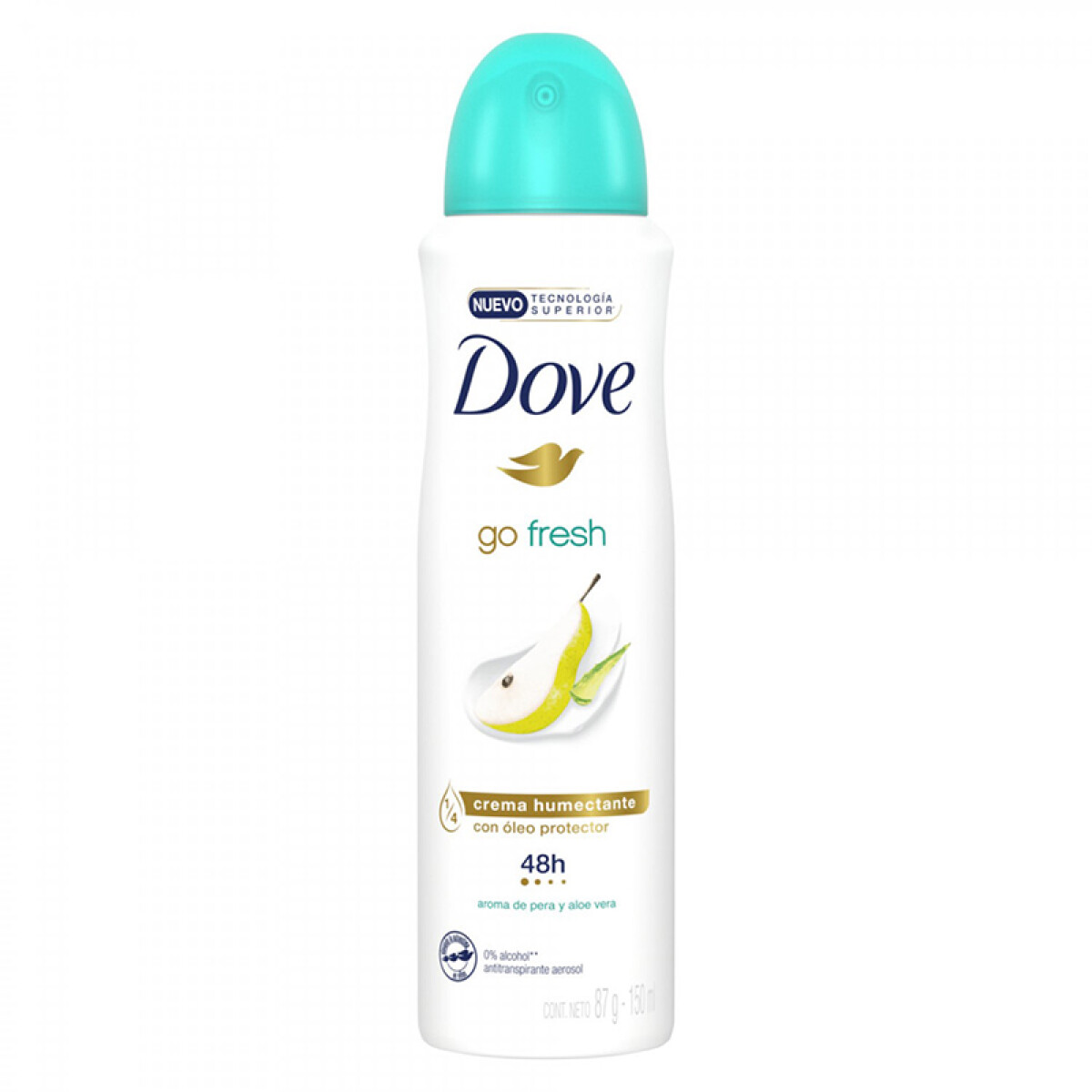 Desodorante en aerosol Dove 150 ml - go fresh pera y aloe vera 