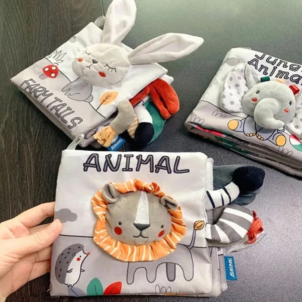 Libro texturas estimulacion animales elefante