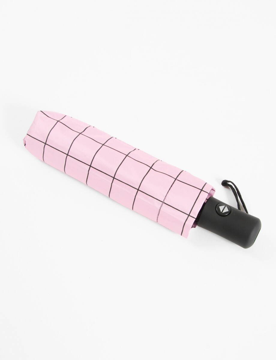 Paraguas geométrico apertura automática - rosa 