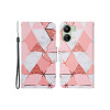Flip cover Xiaomi Redmi 13C diseño rombos color rosa Flip Cover Xiaomi Redmi 13c Diseño Rombos Color Rosa