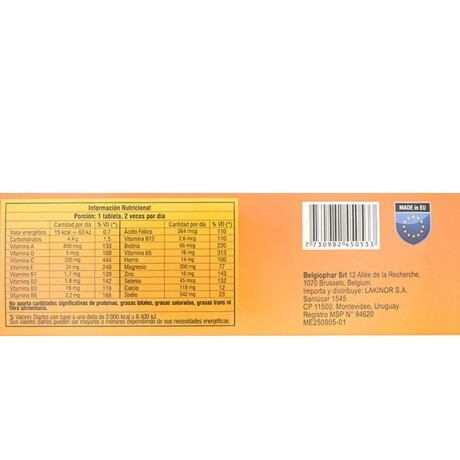 Vitamina C + Zinc + B2 X 20 Tabletas efervecentes Natural Life Vitamina C + Zinc + B2 X 20 Tabletas efervecentes Natural Life