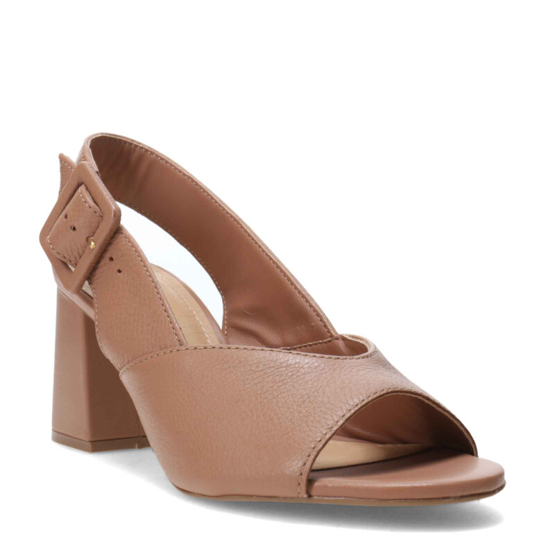 Sandalias de Mujer Bottero con Hebilla y Punta Abierta Marrón Cafe