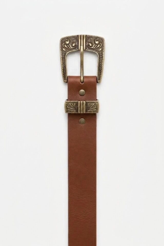 Cinturón boho tostado
