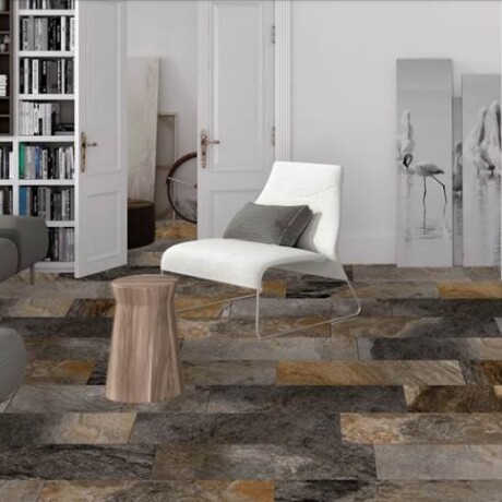 CERAMICA PARA PISO Y PARED 20X60 RUSTICO TIPO PIEDRA DESTONIFICADO MATE HALCON GAMAS DE GRIS