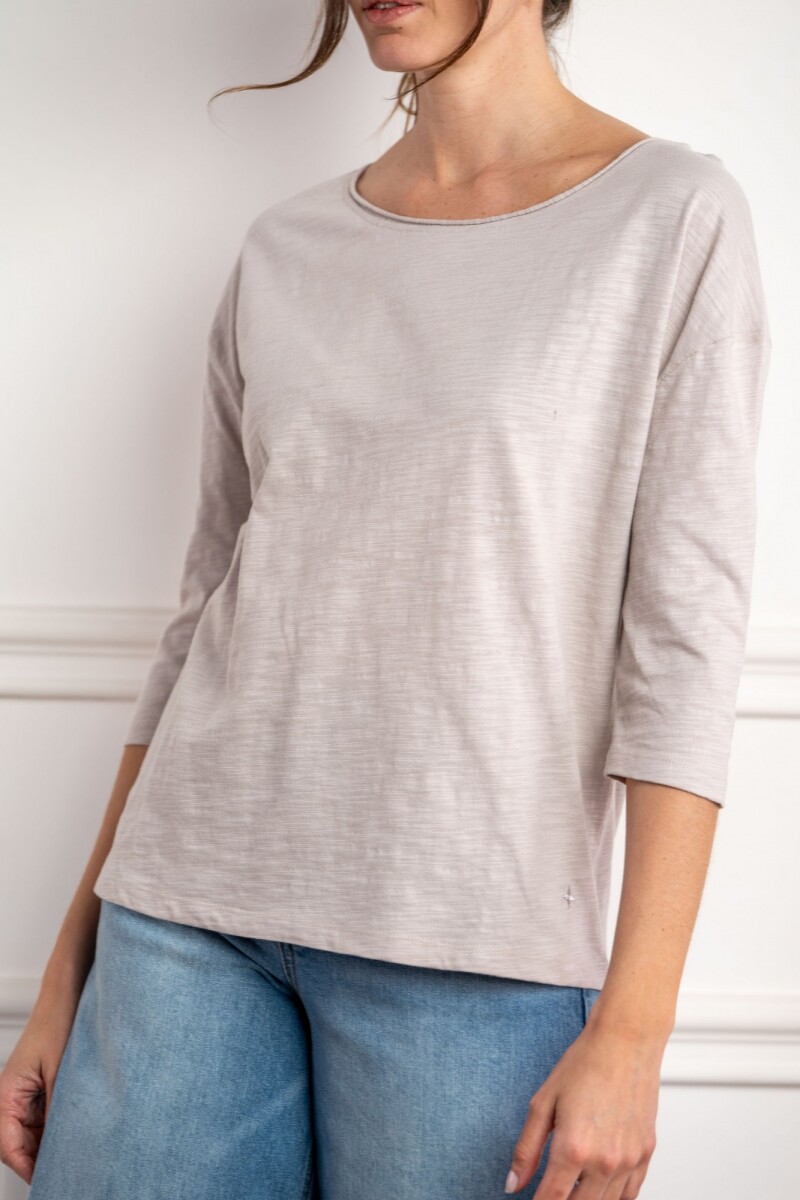 Remera Algodón Gris