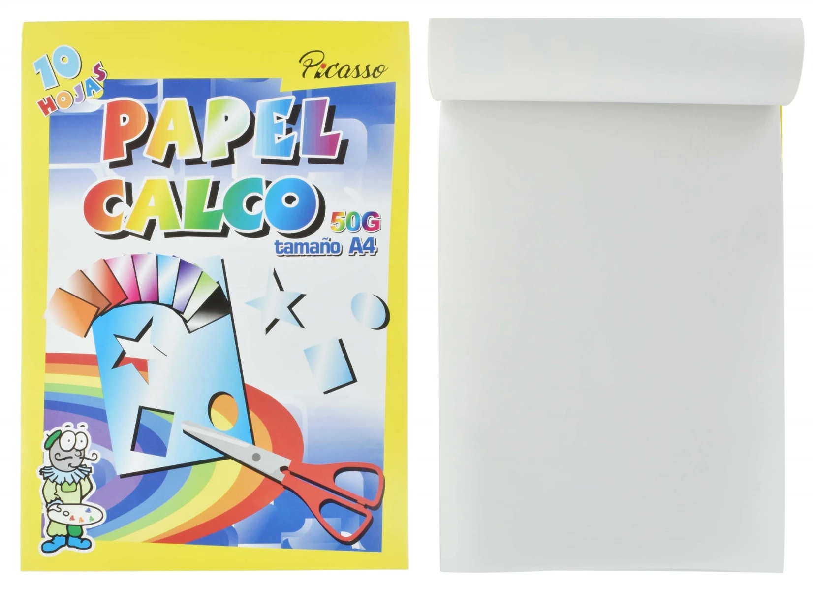 BLOCK PAPEL CALCO PICASSO TAMAÑO A4 10 HOJAS 
