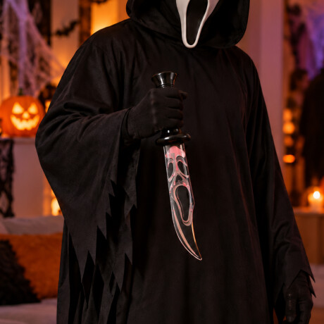 Cuchillo con sangre disfraz Sc