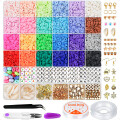 Juego de 6000 Cuentas de Arcilla Polimérica Para Hacer Pulseras Juego de 6000 Cuentas de Arcilla Polimérica Para Hacer Pulseras