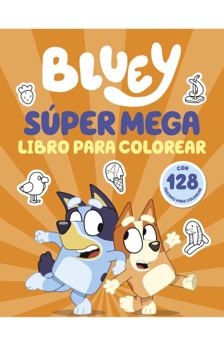 BLUEY SUPER MEGA LIBRO PARA COLOREAR 