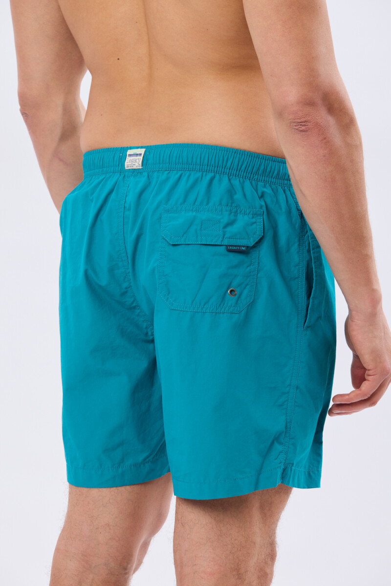 SHORT DE BAÑO LISO - Verde Claro 