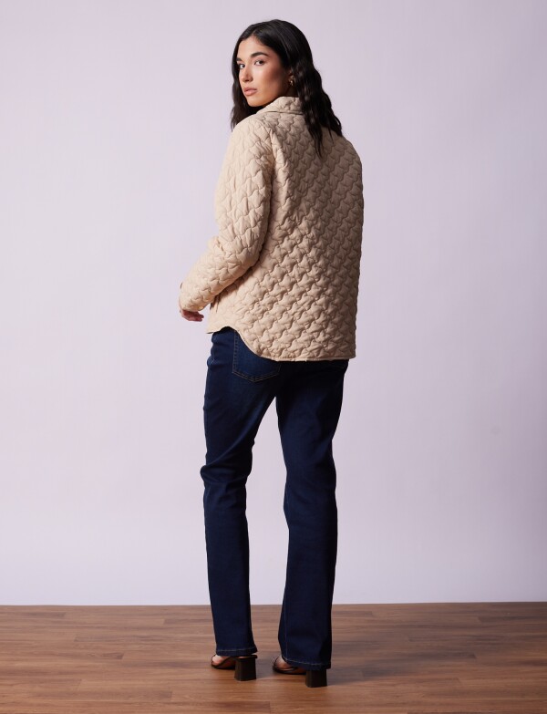 Campera Capitoneada BEIGE