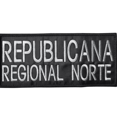 Parche bordado para chaleco Republicana Regional Norte