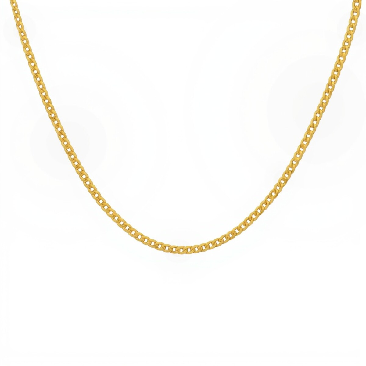 Cadena oro cubana -Oro bajo -Sin Piedra-CD8018 - sinpiedra 
